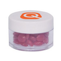 Twist Top Container w/ White Cap Filled w/ Cinnamon Red Hots